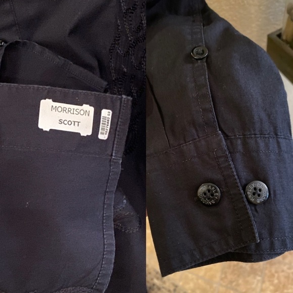 Vtg HARLEY-DAVIDSON Men Black Embroidery Button Long Sleeve Shirt Size Medium - Picture 8 of 8